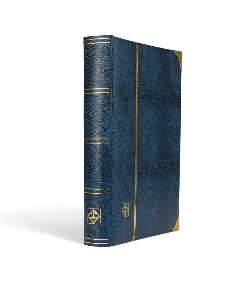 1 Comfort Deluxe Stockbook 9x12 64 Black A4 Size Pages BLUE Album By Lighthouse