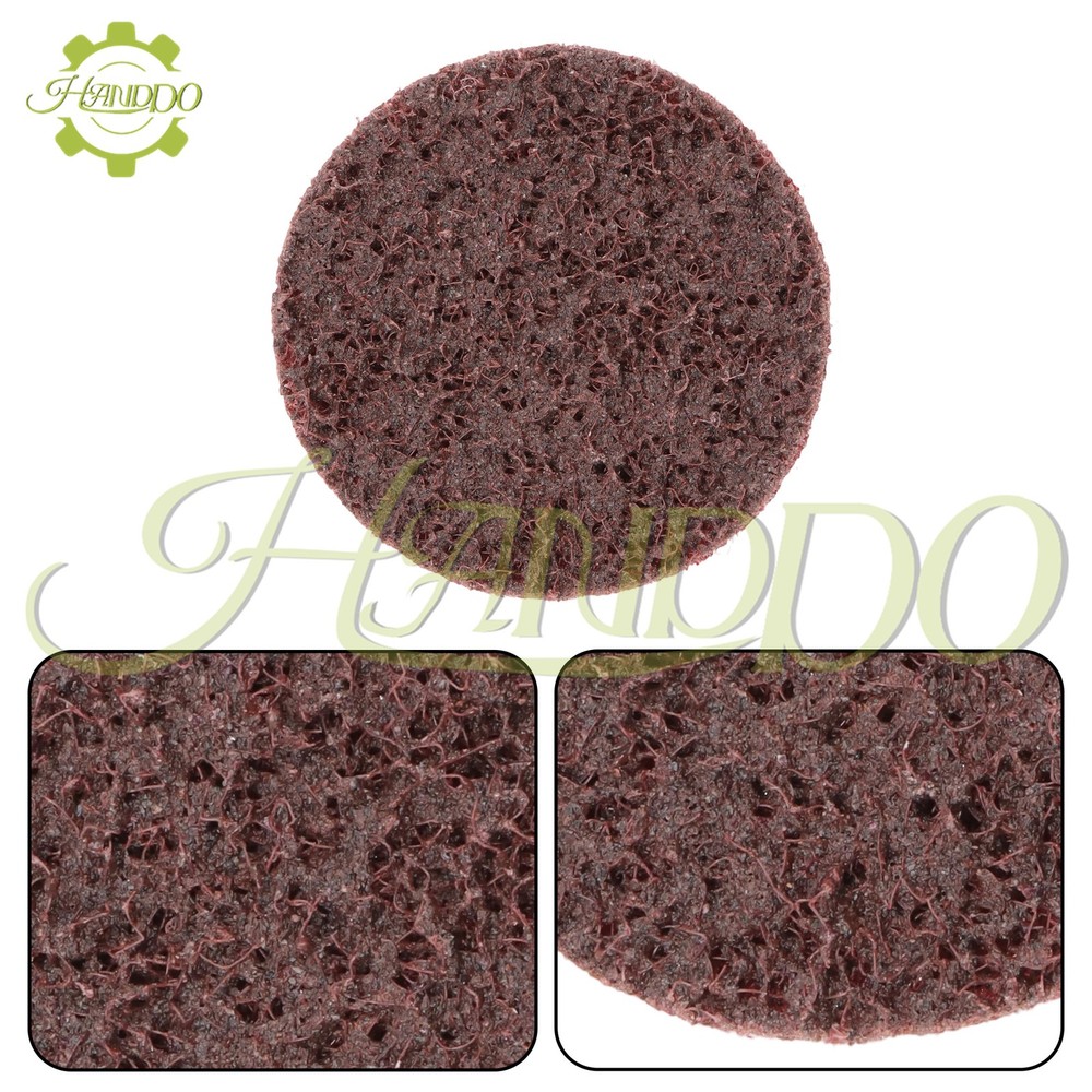 25 Pack - 2 Inch Surface Conditioning Discs Medium Red Quick Change Prep Pads