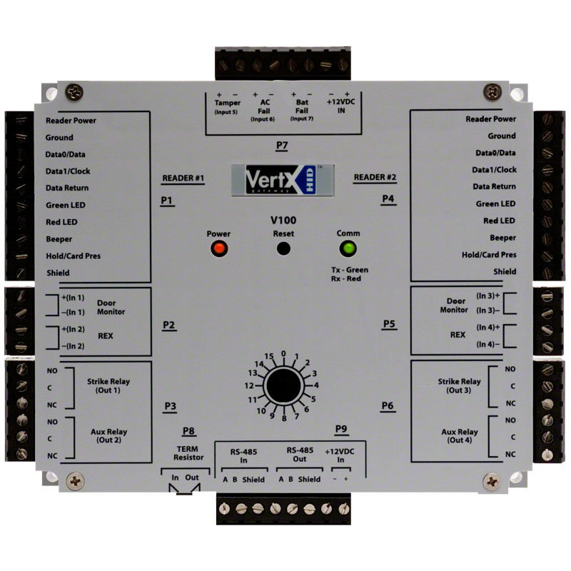 HID VertX V100 Door/ Dual Reader Interface Access Card Controller