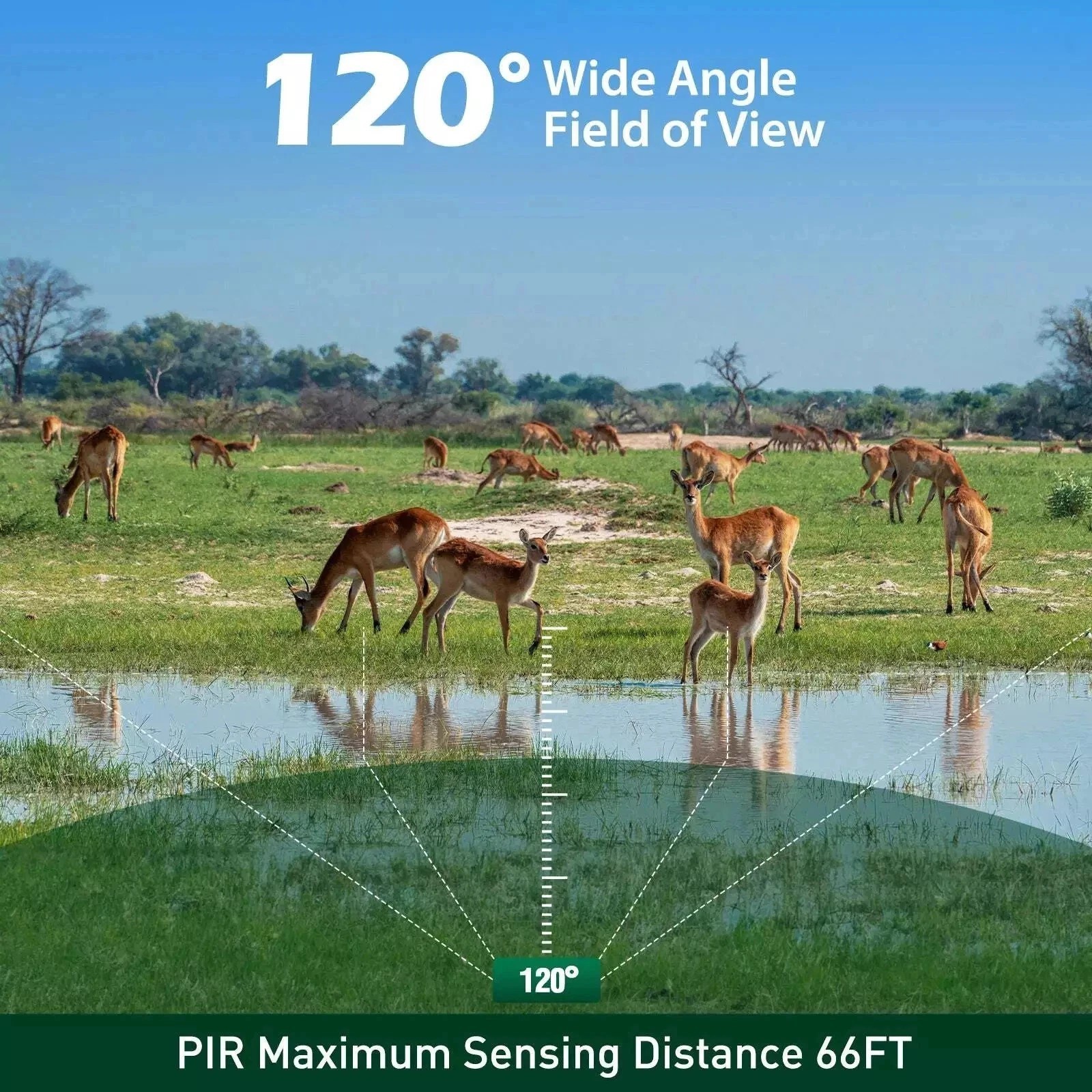 4 Pack Campark Mini 48MP Game Trail Deer Camera 4K Wildlife Hunting Game Cam