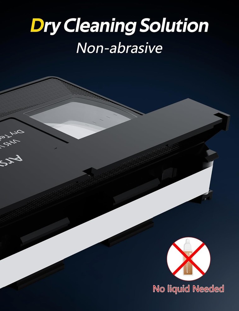 Reusable Microfiber VHS Head Cleaner – Easy VCR Maintenance Solution