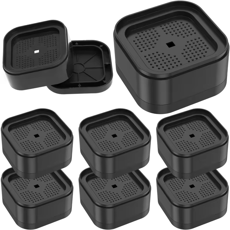 8pcs Furniture Risers Adjustable Bed Risers Stackable Desk Table Couch Lift
