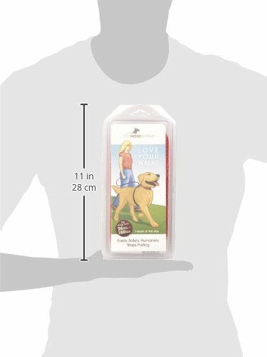 Weiss Walkie No Pull Dog Leash, Large, Red