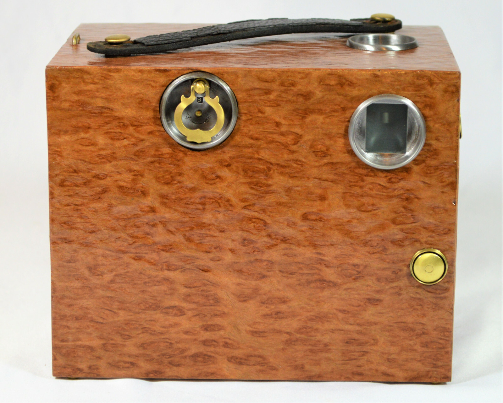 BOX CAMERA 123yr. ANTIQUE WESTERN MAGAZINE CYCLONE NO 5 c.1898 CUSTOM EUCALYPTUS