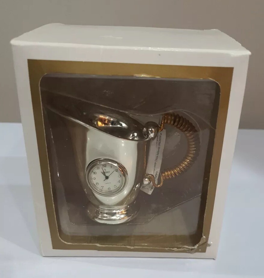 NEW Vintage Novelty Consort Pitcher Mini-Clock Quartz