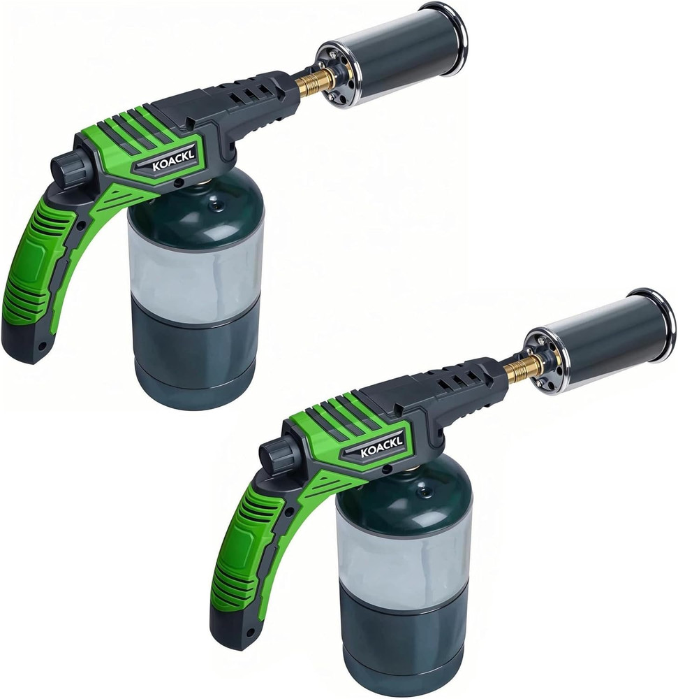 Powerful Propane Torch Head 2 Pack, Propane Torch Gun Campfire Starter, Charcoal