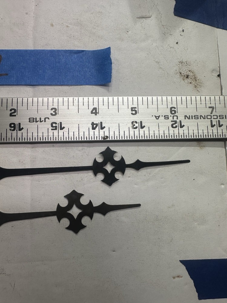 (CC232) - ANTIQUE E. INGRAHAM WALL CLOCK HANDS