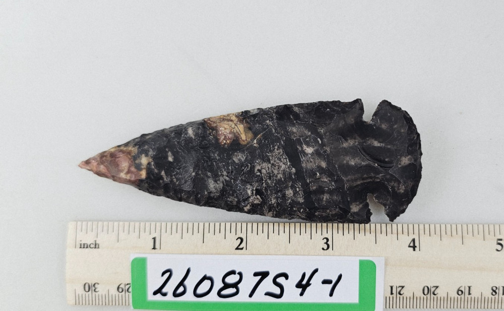 4" Spearhead - Lance Head - Drill Point - Hand Knapped Agate