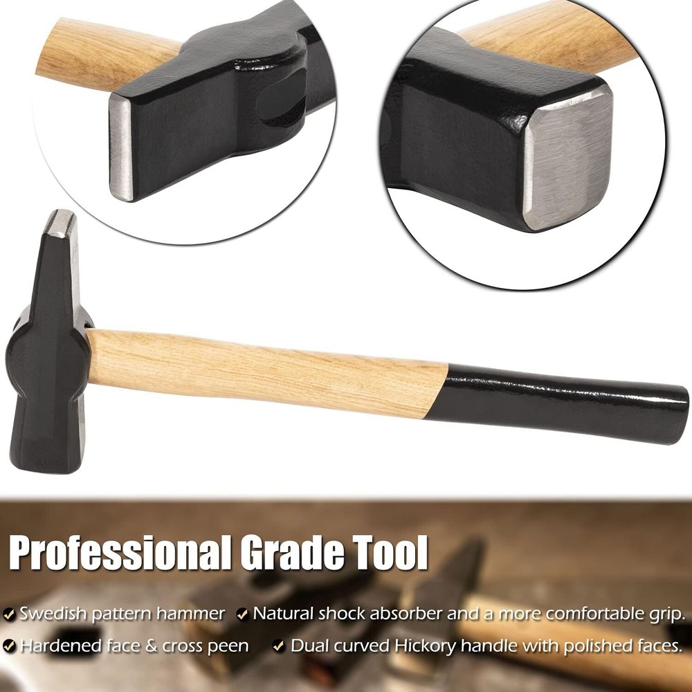 Beginner Knife Making Blacksmith Tongs Hammer Tools Set Bladesmith Anvil Forge