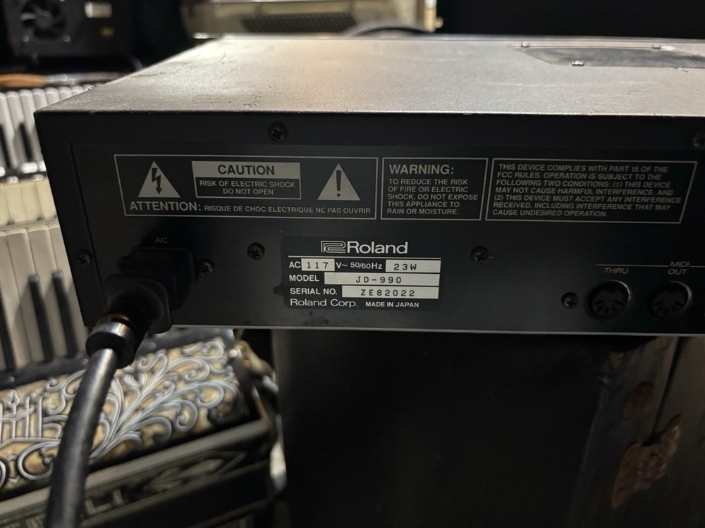 Roland JD-990 Super JD Synth Module Working Japan