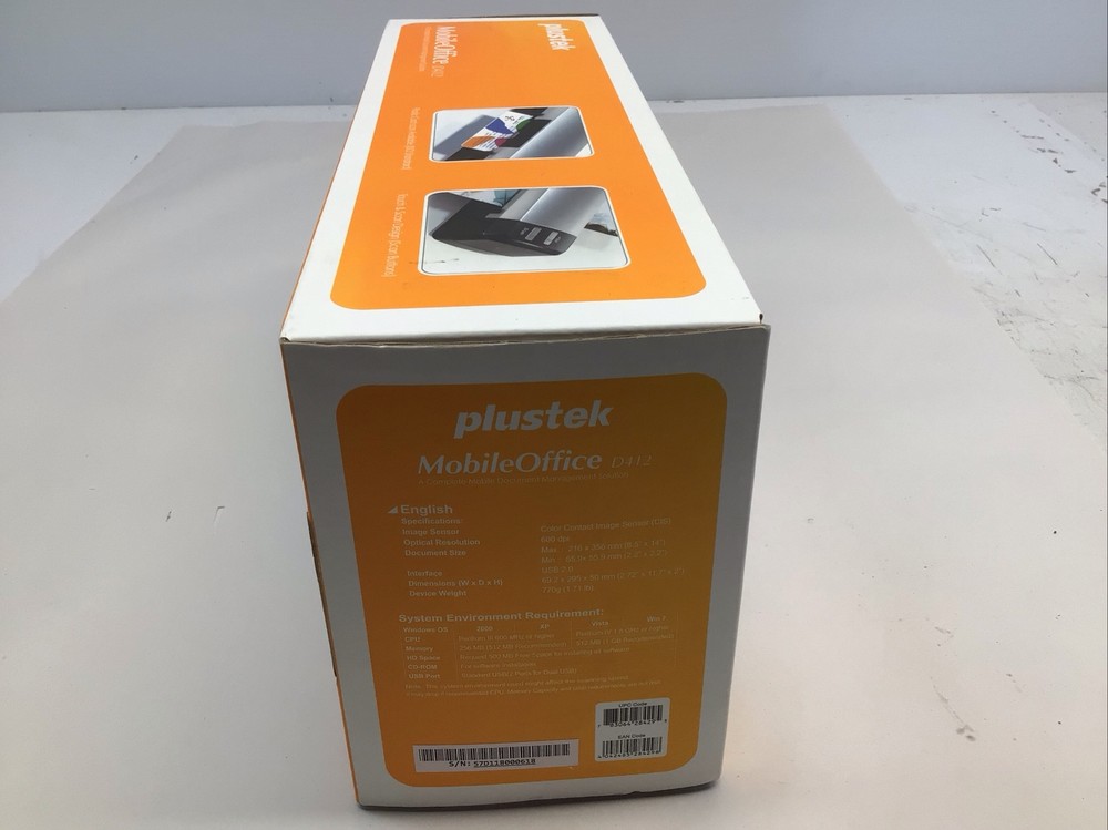 NEW Plustek MobileOffice D412 Scanner