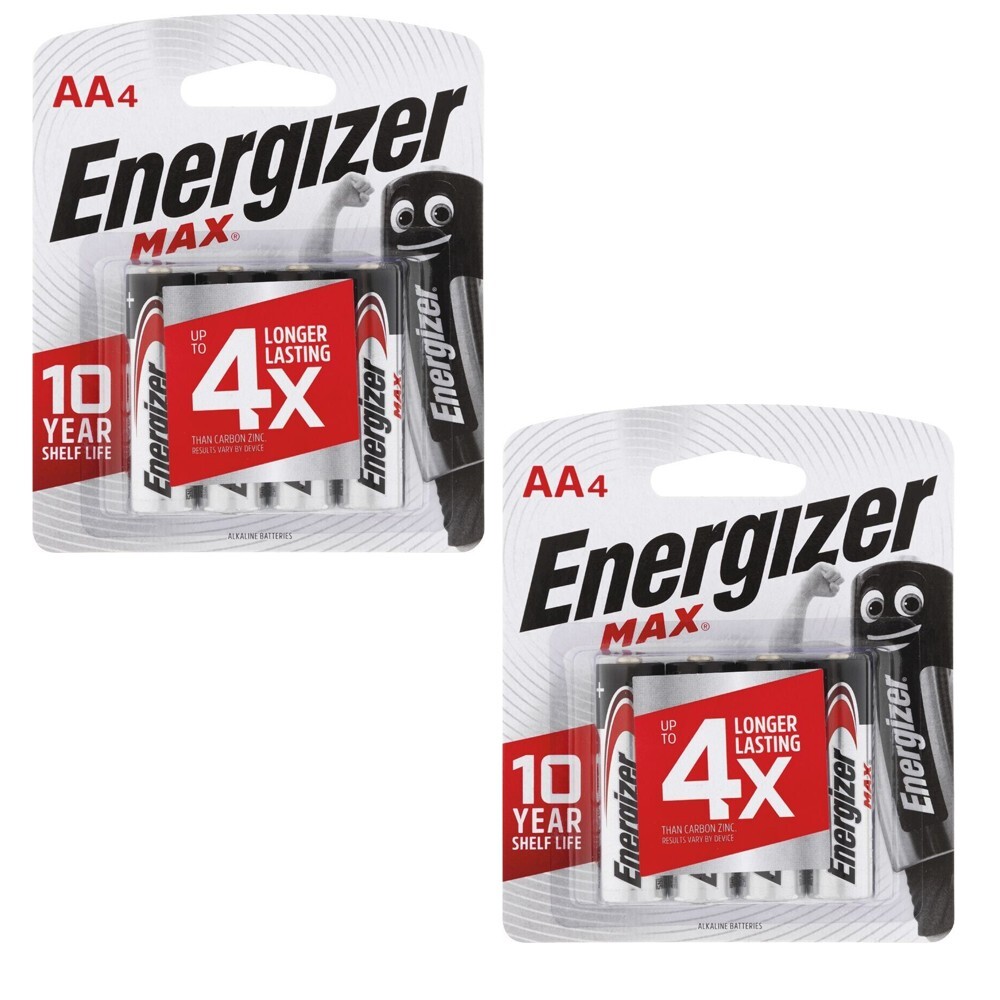 Energizer AA Max 8 Count Alkaline Batteries