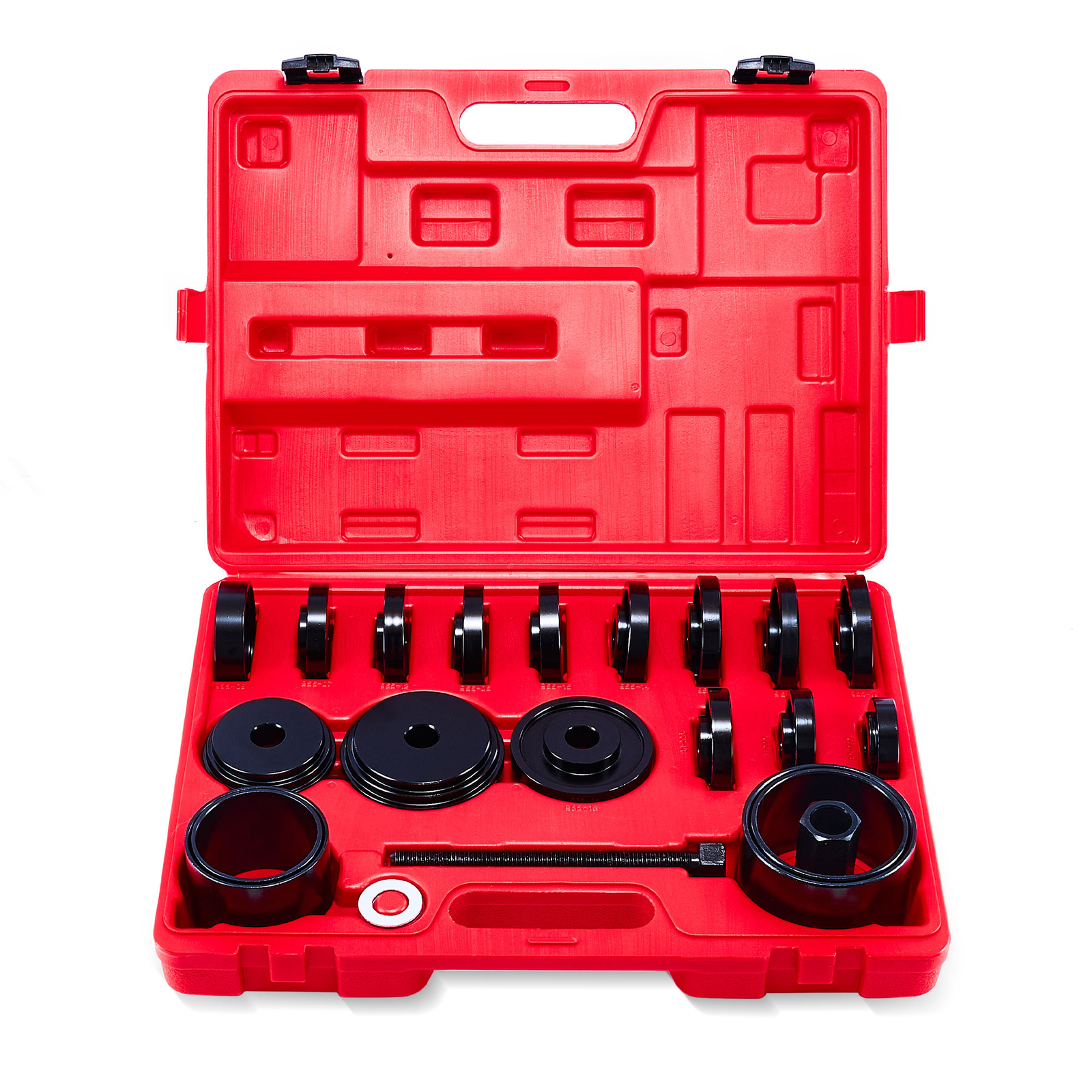 23pcs Front Wheel Bearing Press Kit Removal Adapter Puller Pulley Tool Case