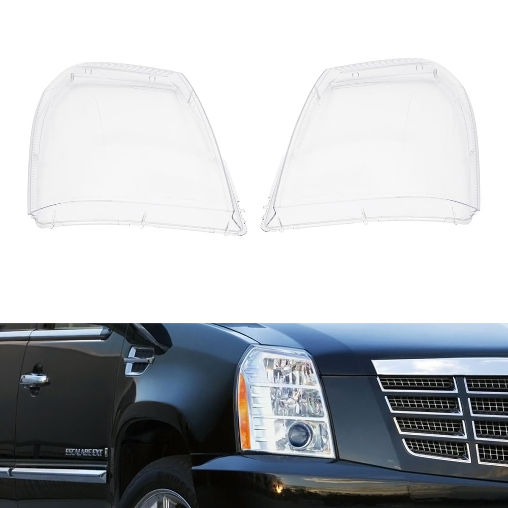 Front Headlight Cover Assembly Fits 2007-2014 Left Right Clear Lens