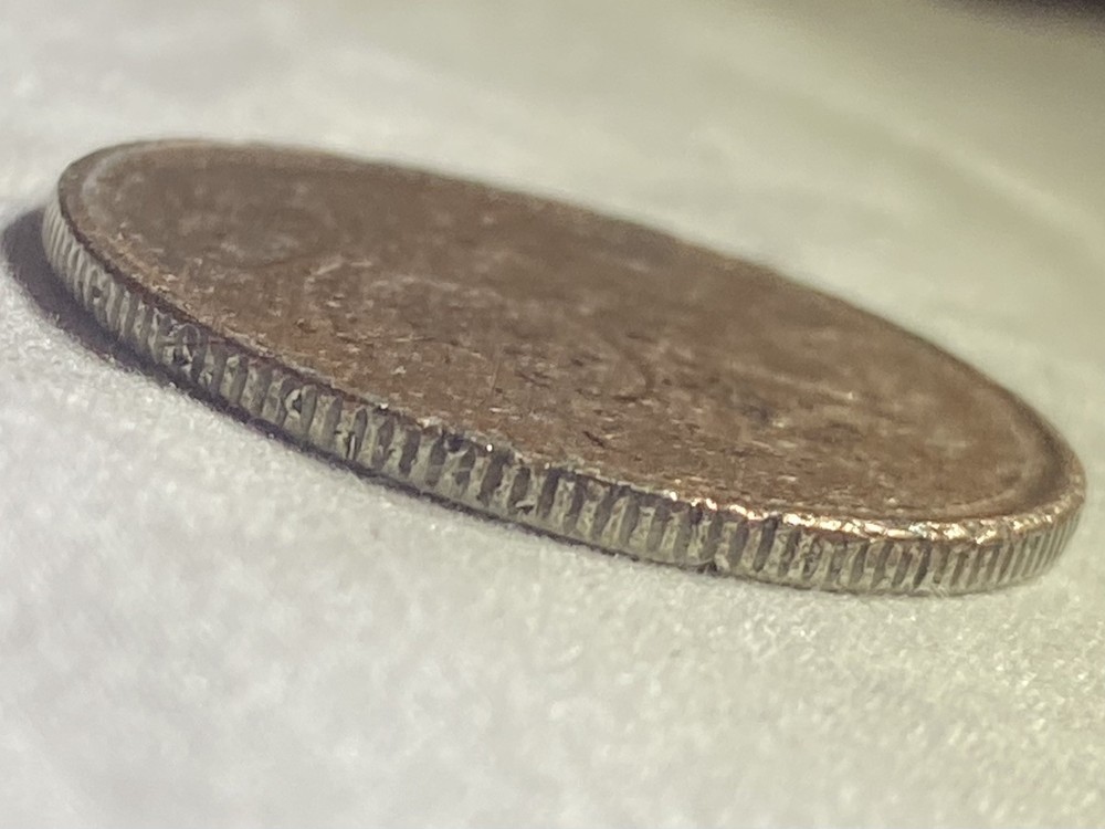 Canada 2007 -25c Error Missing Nickel Layer