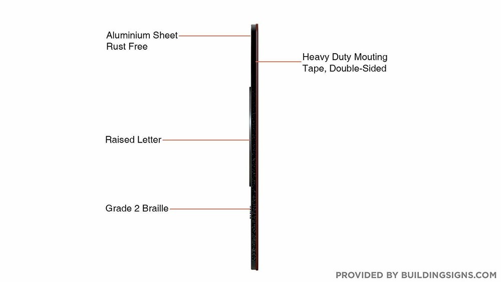 PH Elevator Jamb Plate Sign (black,4x4)-REF24-1027