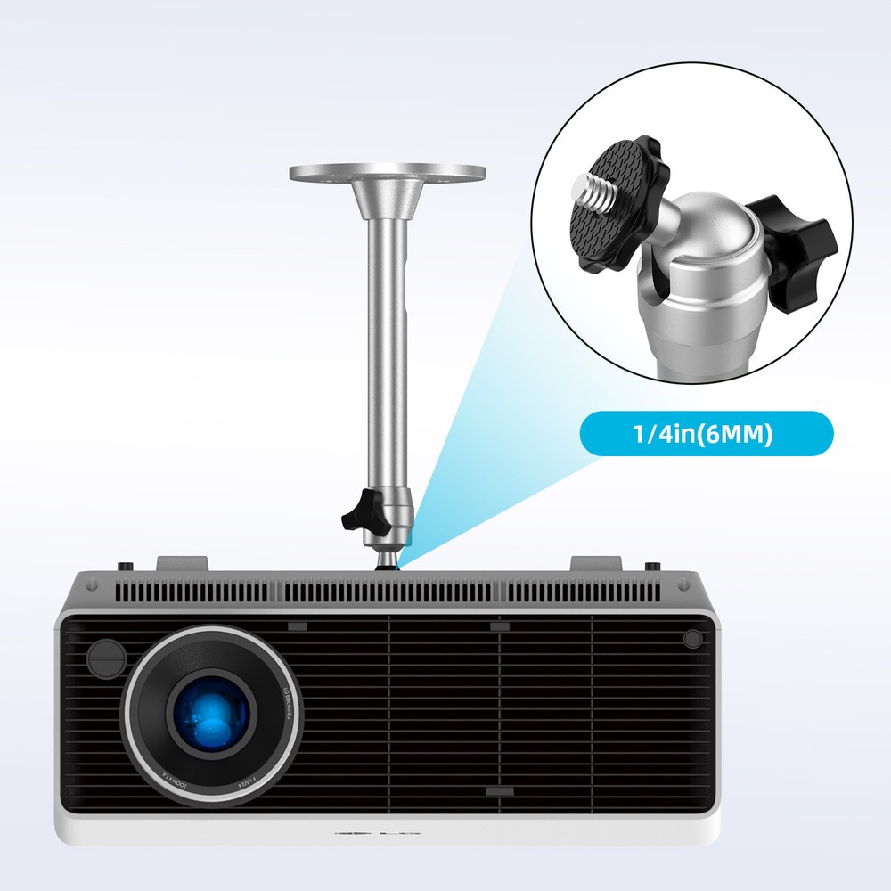 Universal Projector Mount Bracket, Aluminum Ceiling Wall Holder- Home Projectors