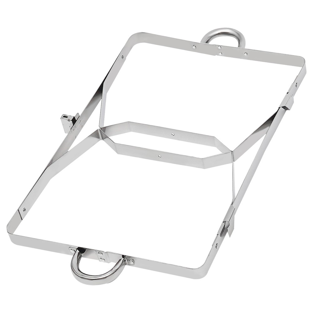 Foldable Frame Stainless Steel Buffet Set, 4.76 Quart(Each), Silver