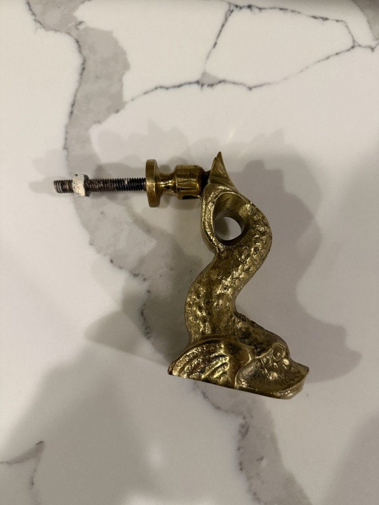 Hand Made F Abela & Sons Malta Solid Brass Dolphin Heavy Solid Door Knocker Koi