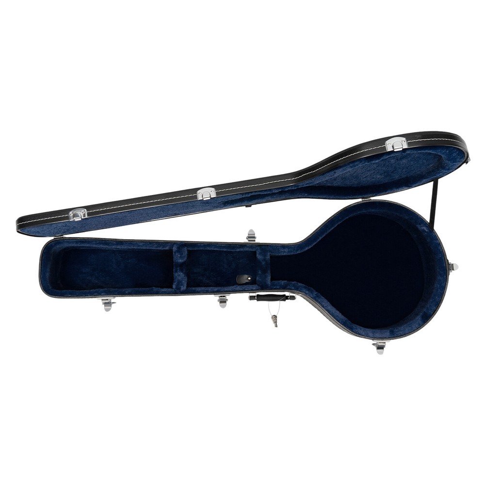 PU Case for Banjos Organizer Hardshell Openback 5-string Banjos Case Black Bag