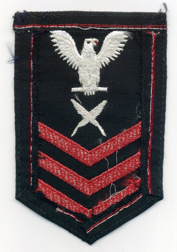 US Navy E6 Yeoman First Class Petty Officer Rating Rank Patch