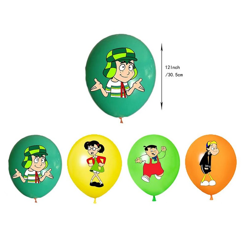 El Chavo Del Ocho Party Decoration Balloons Tablecloth Banner Cake Supplies Set