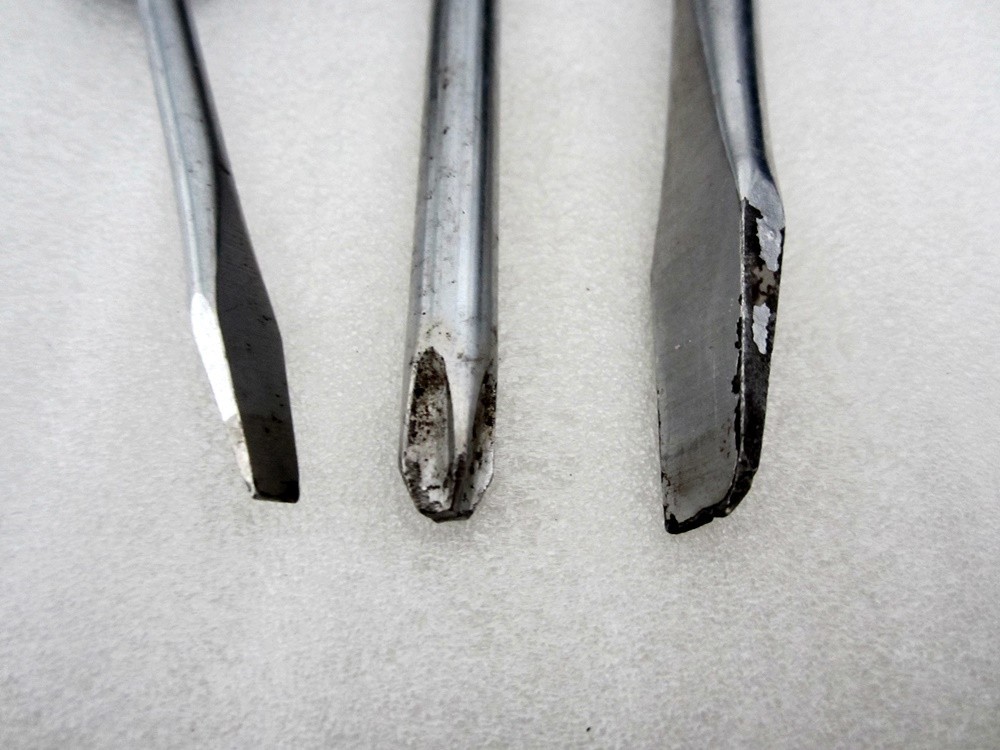 Vintage Snap-on Screwdrivers STD3 STDP63 STD8 Triangle Hard Handles USA
