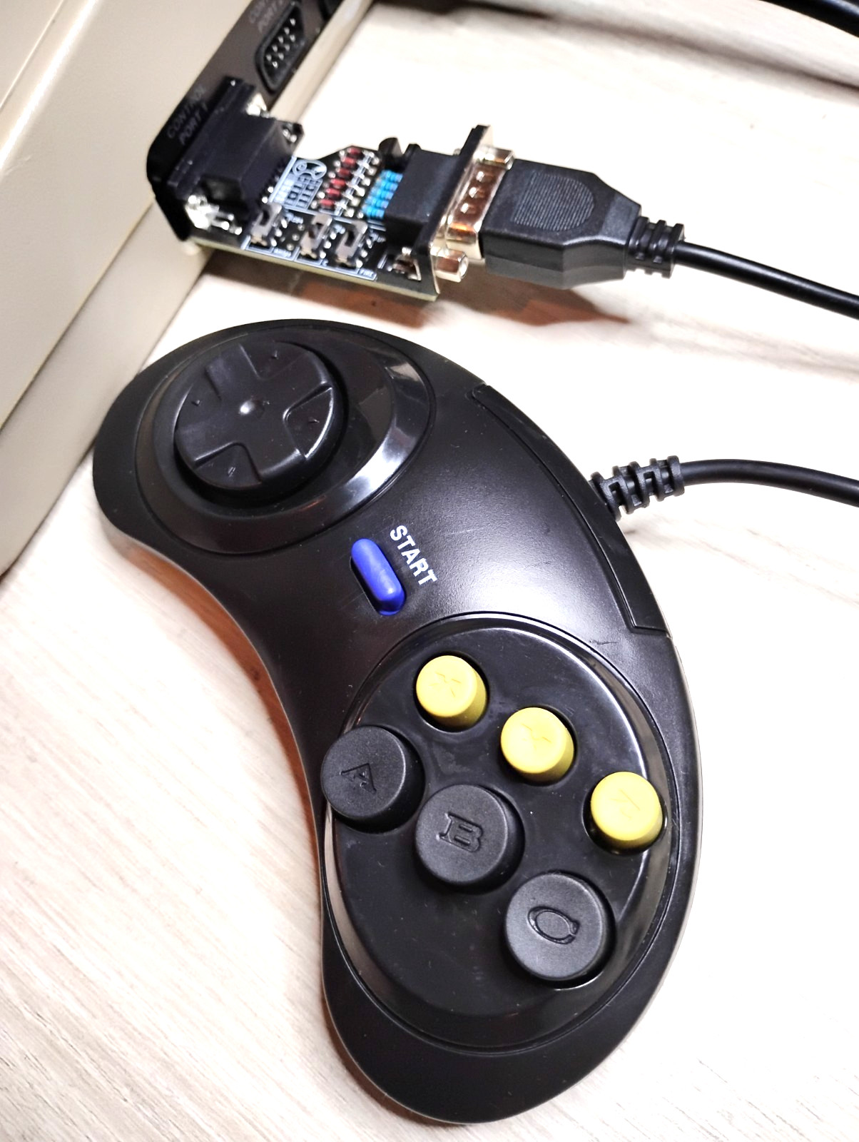 Commodore 64 & Amiga Adapter For Using Sega Genesis Gamepads - USA Seller