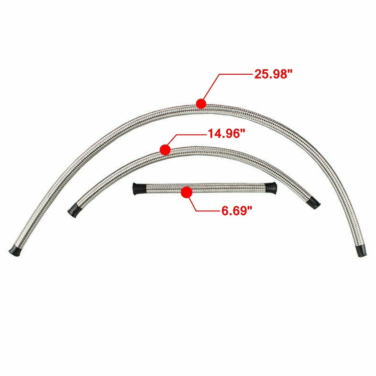 Black-Red Adjustable Fuel Pressure Regulator Kit Oil 0-100psi Gauge -6AN 6AN