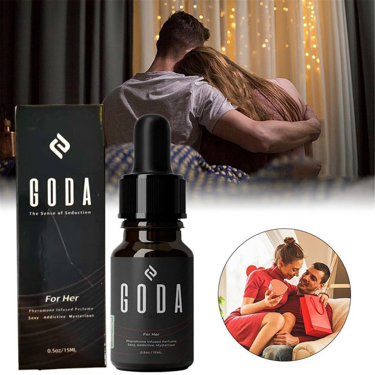 GODA For Her Pheromone Perfume For Women Long Lasting with Jasmine and Rose 15ml