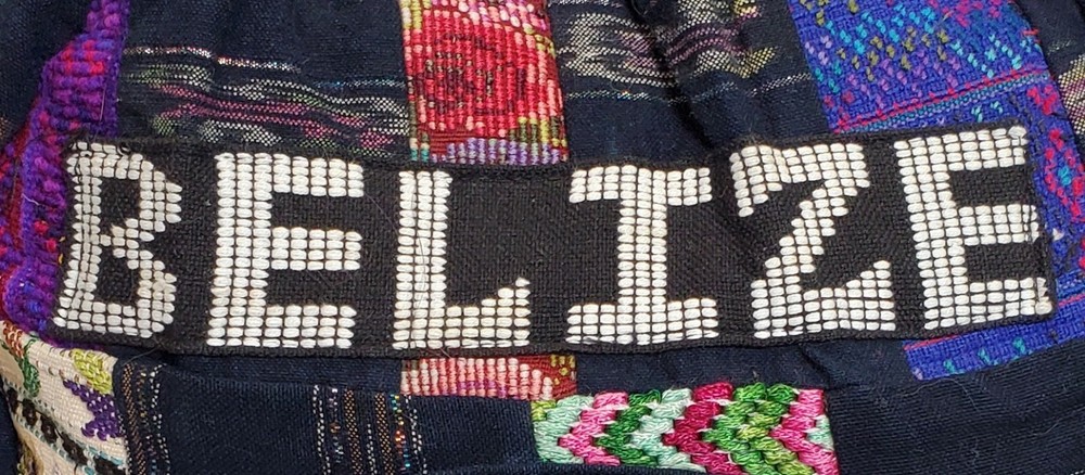 Embroidered Backpack Belize Multi-Colored Stitched Hand Crafted
