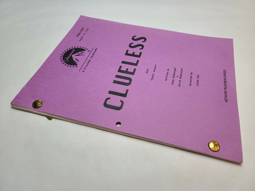 CLUELESS / David Hamburger 1998 TV Script, Donald Faison "Model Smoker"