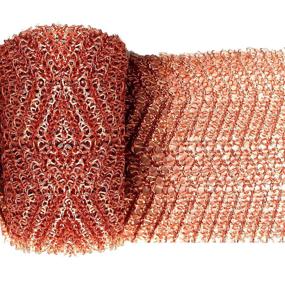 Copper Mesh Rodent Control Copper Mesh Roll, Sturdy Pure Copper Stuff-Fit Wire M