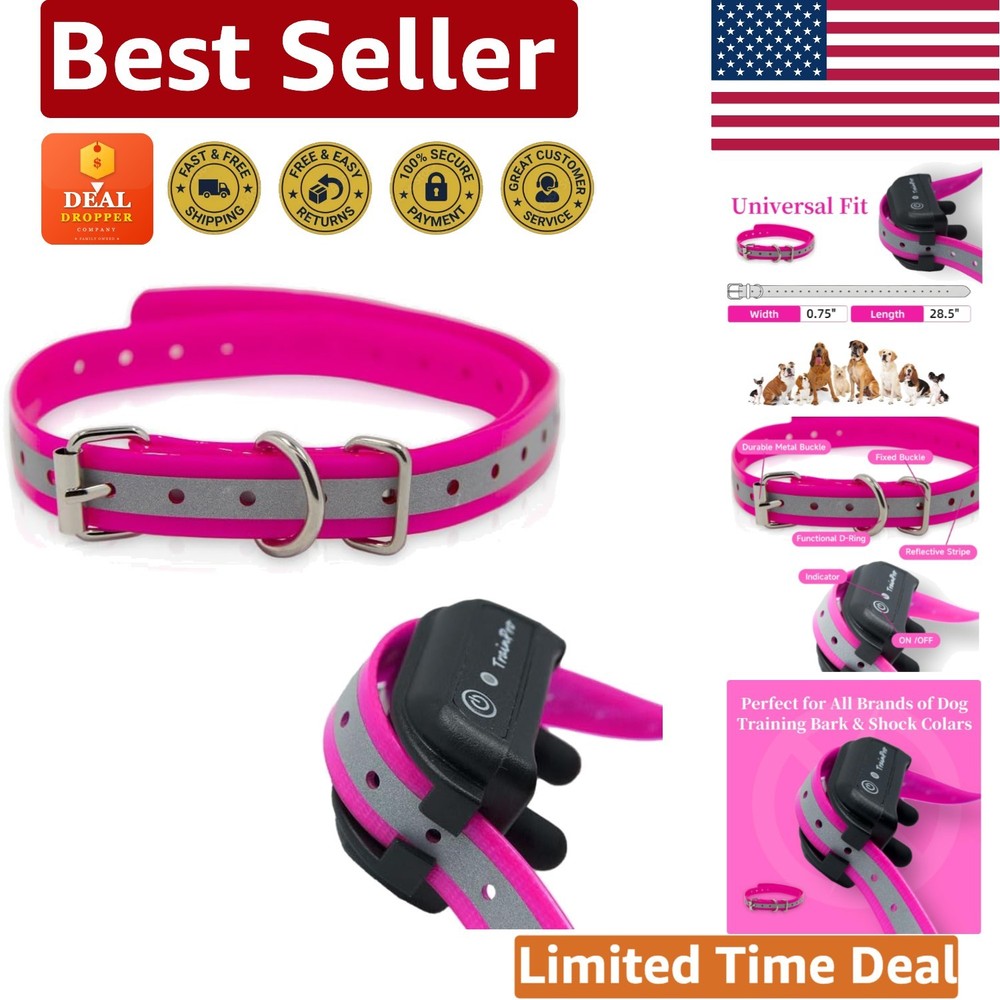 Universal 27.5” Adjustable Waterproof Dog Training Collar Replacement Strap
