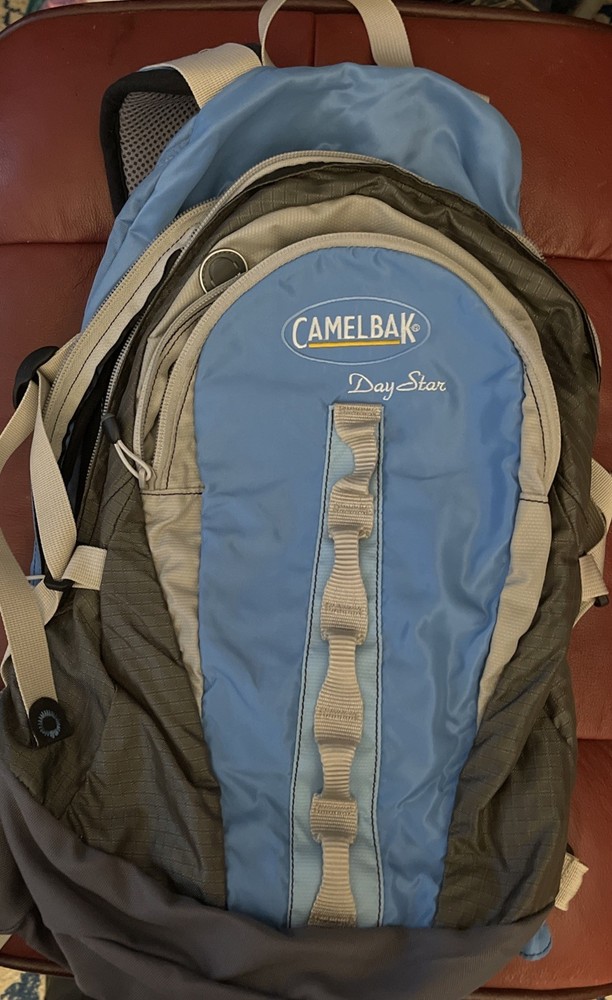 Camelbak Day Star Hydration Backpack *No Bladder* Gray & Blue Hiking Adjustable