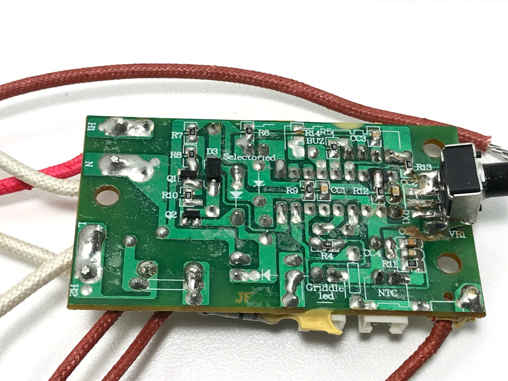 Cuisinart Griddler GR-4N(TK) GR-4N PCB CIRCUIT BOARD & SWITCHES for Dial Knobs