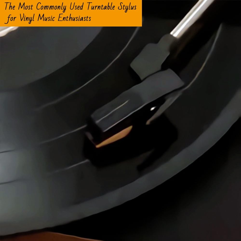 Record Player Needles, Turntable Stylus Needles Replacement for Gold