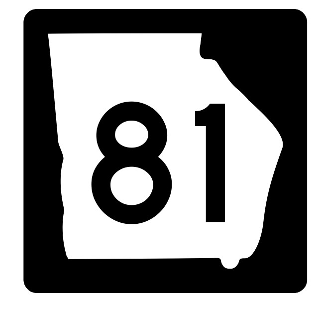 Georgia State Route 81 Sticker Decal
