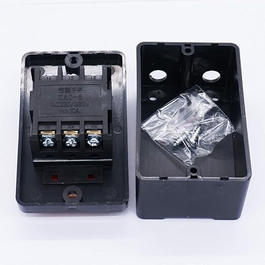 2Pcs Push Button Switch Waterproof On/Off Motor Start Stop Switch 10A AC 220V