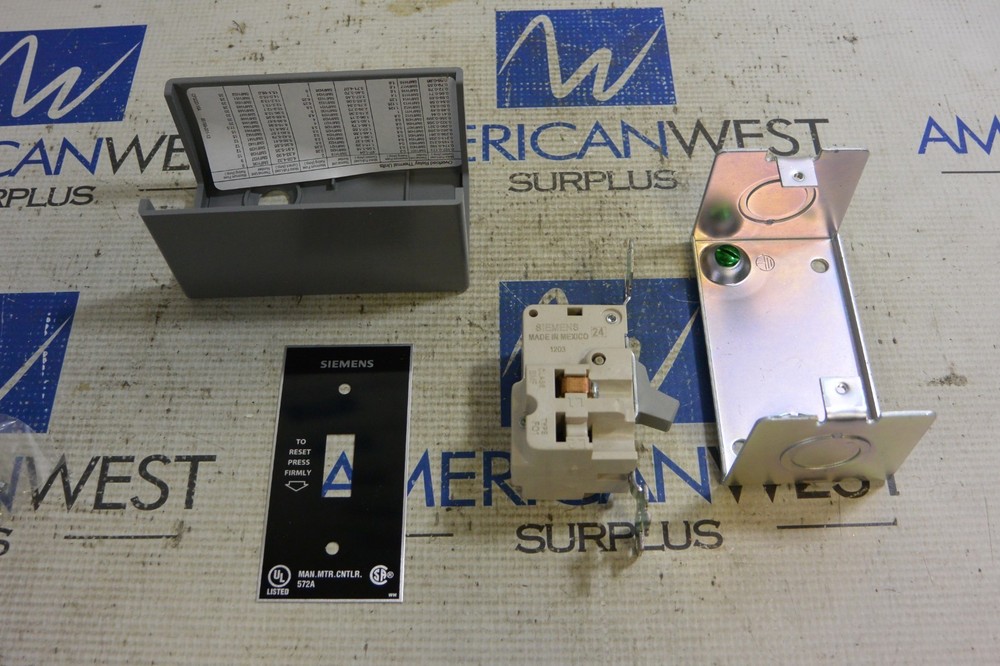 Siemens Manual Starter 1 Pole Toggle Switch Cat: SMFFG1 277 V Max