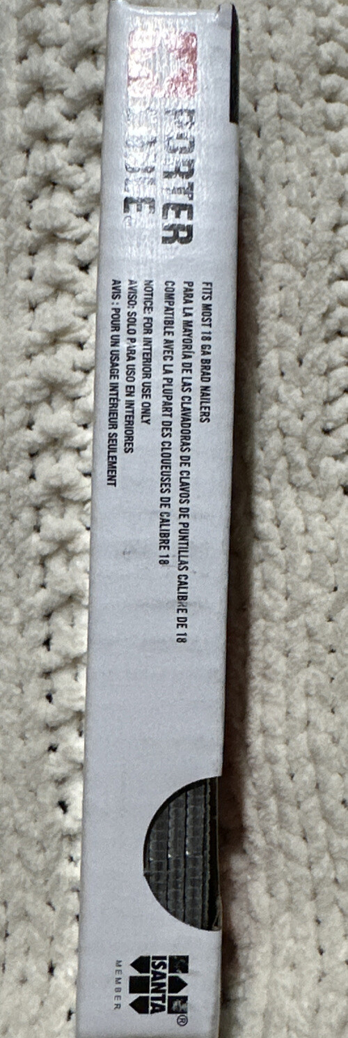 PORTER-CABLE PBN18100-1 - 25mm / 1-Inch 18 Gauge Brad Nails, 1000-Pack