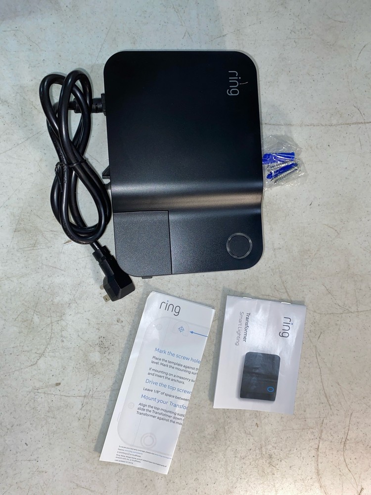 Ring Transformer Black - Low-voltage for non-Ring lights, Amazon Sidewalk, Model