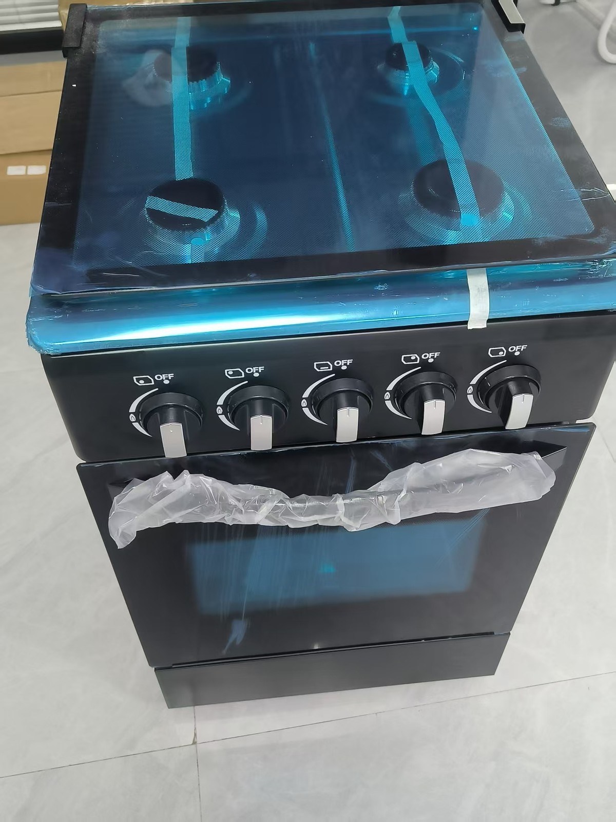 20" Free Standing Gas Stove Oven Range,4 Burner LPG Cooktop with 60L Oven