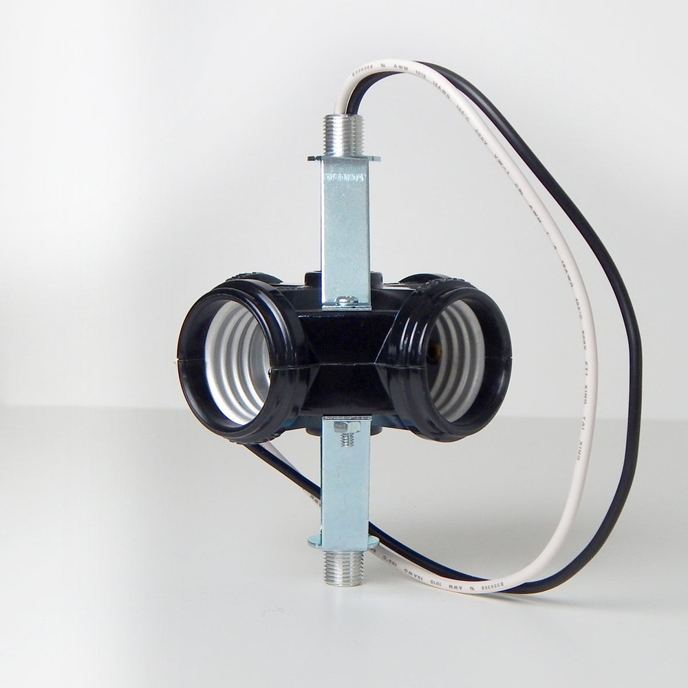 4-Light Phenolic Standard/Medium Base Cluster Socket Assembly