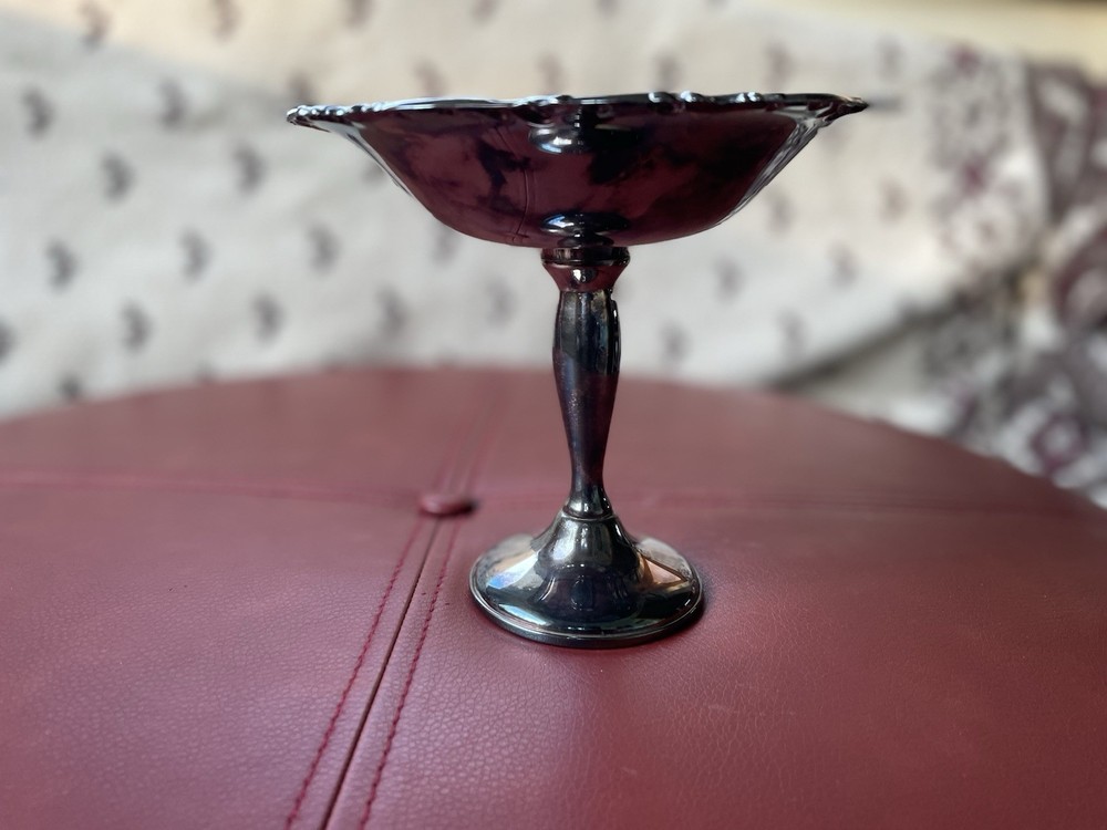 Vintage Silverplate Alvin Footed Compote Dish