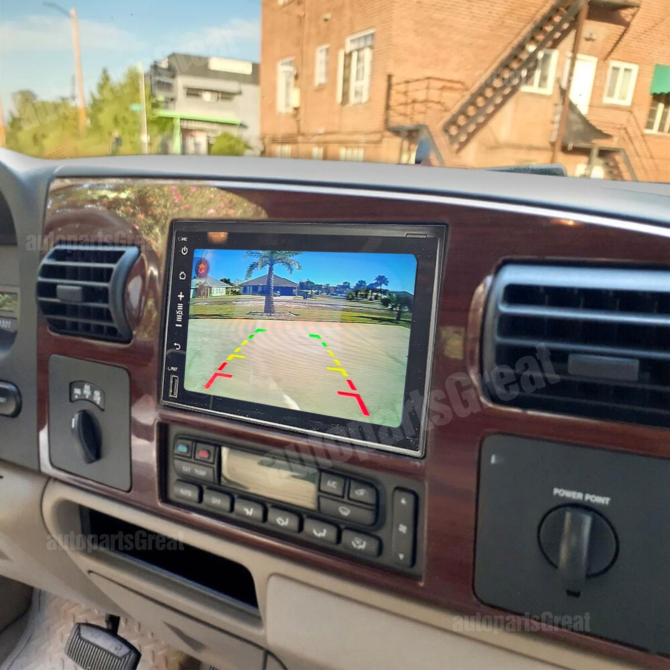 For 2005-2007 Ford F-250 F-350 F-450 F-550 Carplay 7" GPS Stereo Radio FM Player