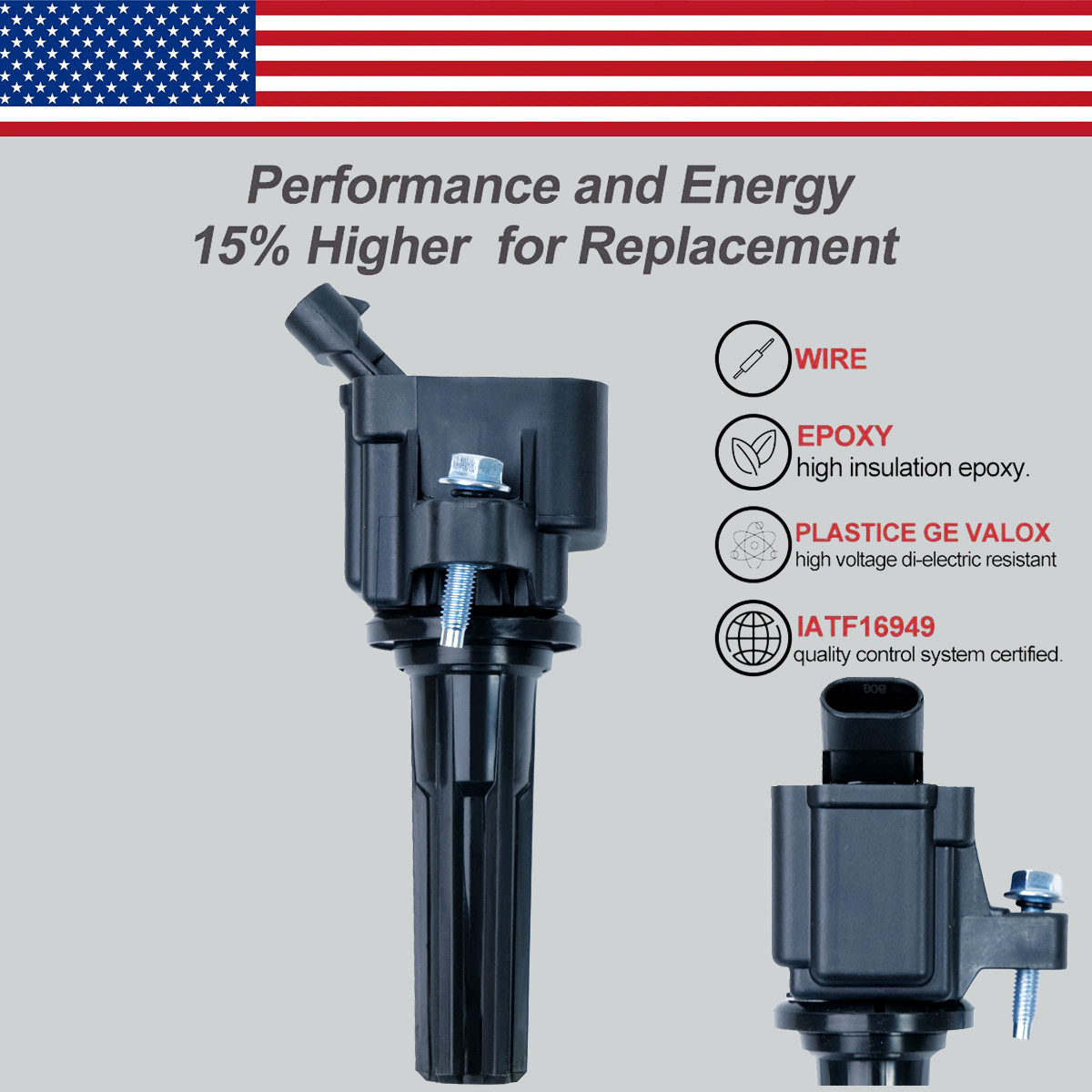 6X OEM Ignition Coils & Iridium Spark Plugs For Chevy Trailblazer GMC 4.2L UF497