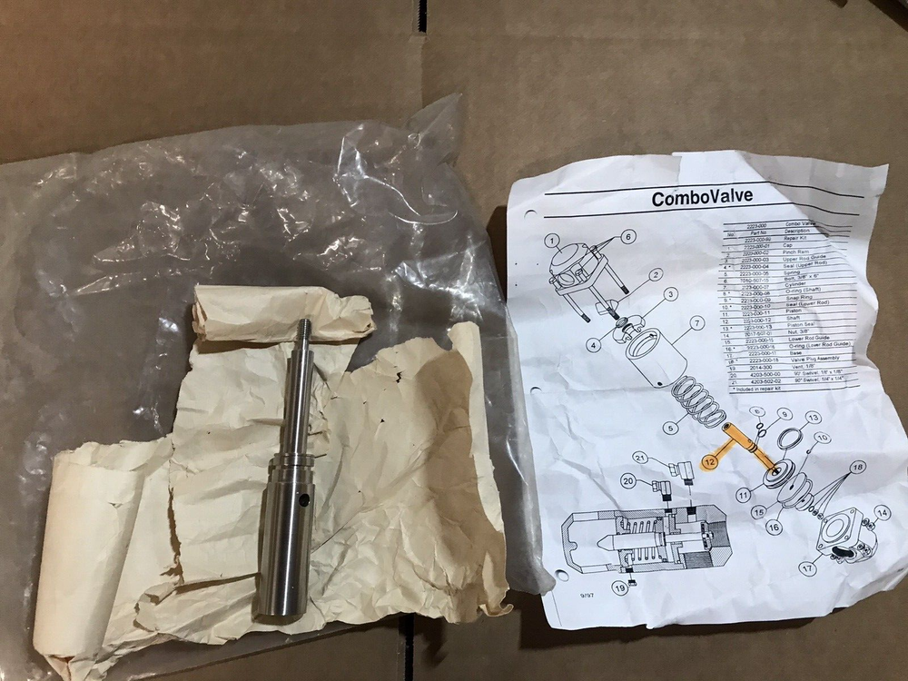 COMBO VALVE 2223-000-12 SHAFT REPLACEMENT