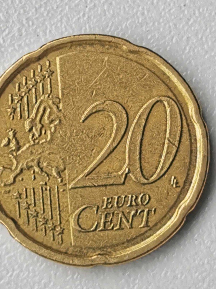 20 EURO CENT BELGIUM ERROR 2008.