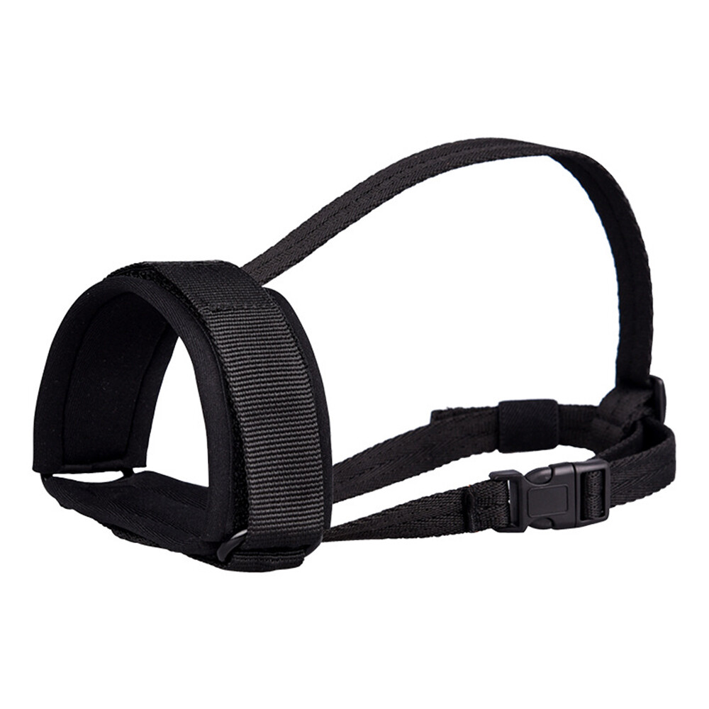 Adjustable Nylon Dog Safety Muzzle Muzzel Biting Barking Chewing Sizes S-2XL